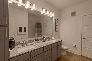 Ensuite bathroom at the merchant apartments in charleston, sc 29403